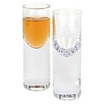 thumbnail image 3 of Set of 2 Mouth Blown Crystal Long Shot Glasses, 3 of 3