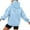 #0175-Light Blue, variant on Uootdi Plus Size Christian Long Gift Sleeve Hoodies for Women Oversized Yahweh Sweatshirts Fashion Drawstring Casual Pullover Tops