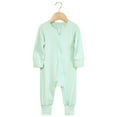 thumbnail image 2 of Onesie for Baby Cotton Rompers Footed Pajamas Zipper Long Sleeve Sleeper Jumpsuit Pjs for Boys 3-6 Months, 2 of 6