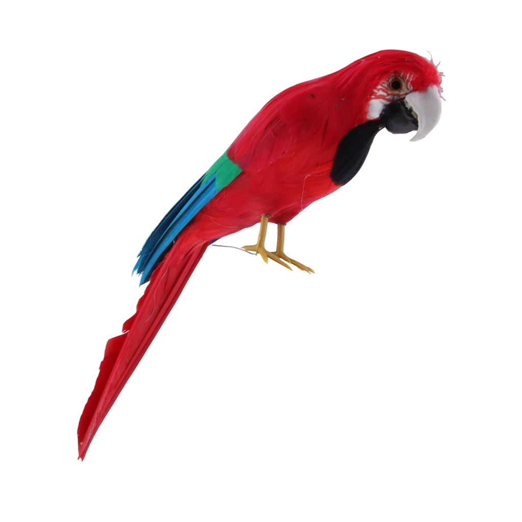 Parrot Garden Statue Birds Sculpture Outdoor Landscape Decor for Patio,Yard, Grassland, , 30cm