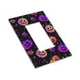 thumbnail image 3 of ZICANCN Outlet Covers Wall Plate, Neon Pumpkin Autumn Fantasy Light Switch Cover Decorative, Duplex Toggle Combo 1-Gang, 3 of 9