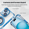 thumbnail image 6 of Entronix Magnetic Clear Case Compatible with iPhone 15 Plus, Flexible Fashion Cover, Blue, 6 of 8