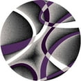 thumbnail image 2 of Planet Rugs Premium 3D Thick Abstract Indoor Area Rug 2305 Purple 4'x5'3', 2 of 10