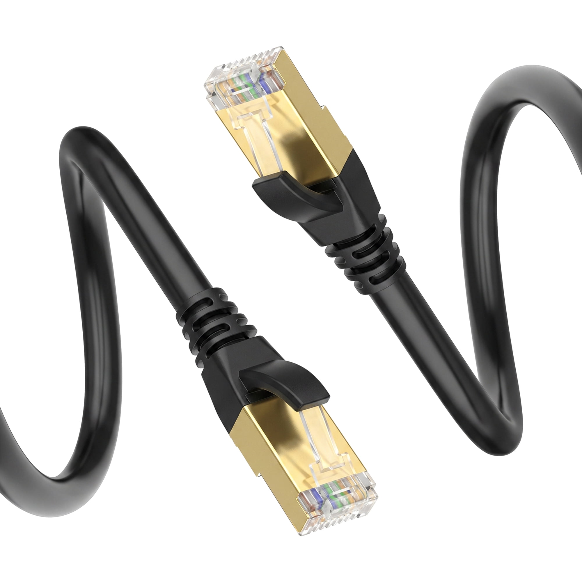 Dutevolns Cat 8 Ethernet Cable 3.28 FT High Speed LAN Network Cable, 40Gbps Gold Plated RJ45 for Xbox, PC, Mac, PS4
