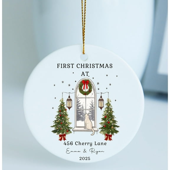Personalized New Home Decoration — First Home Family Bauble Keepsake & Housewarming Gift
