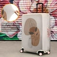thumbnail image 4 of Travel Luggage Cover Suitcase Protector Fits 18-32 Inch Luggage Wheel Covers Patterned Travel Related Items Flower Luggage Protector Elastic Luggage Anti-scratch Suitcase Cover L, 4 of 5