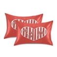 thumbnail image 2 of Dailycode Satin Pillow Case Standard Silk Pillow Cover for Hair and Skin Envelope Closure Love Heart and Red Roses 20"x26", 2 of 9