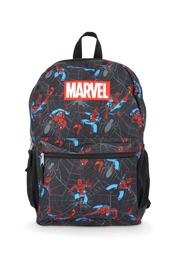Spider-Man Boys 17" Backpack, Black