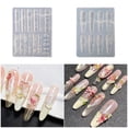 thumbnail image 2 of Silicone Mould for Embossed Nail Art Stickers Intricate Floral Lace Bowknot Designs Crafting Easy Application Multicolor, 2 of 4