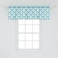 thumbnail image 2 of Ambesonne Rose Window Valance, Vintage Blue Blooms Botany, 54" X 18", Sky Blue Jade Green, 2 of 3