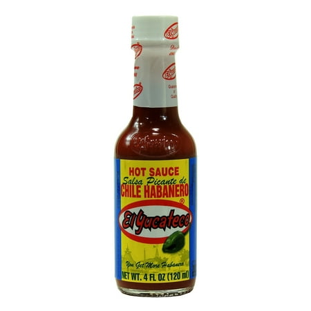 El Yucateco Hot Sauce - Product Of El Yucateco, Salsa Picante Habanero Sauce (Red) - Bottle, Count 1 - Mexican Sauces / Grab Varieties & Flavors