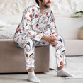thumbnail image 7 of Sikiie Tulips Flowers Mens Pajama Set, Soft Warm Long Sleeve Sleepwear, Cozy Button-Down Pjs for Men-Medium, 7 of 7