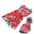 thumbnail image 4 of Pet Pet Small Dog Polyester Clothes Soft Dress Costume Fruit Pattern Skirt for Summer Party, 4 of 7