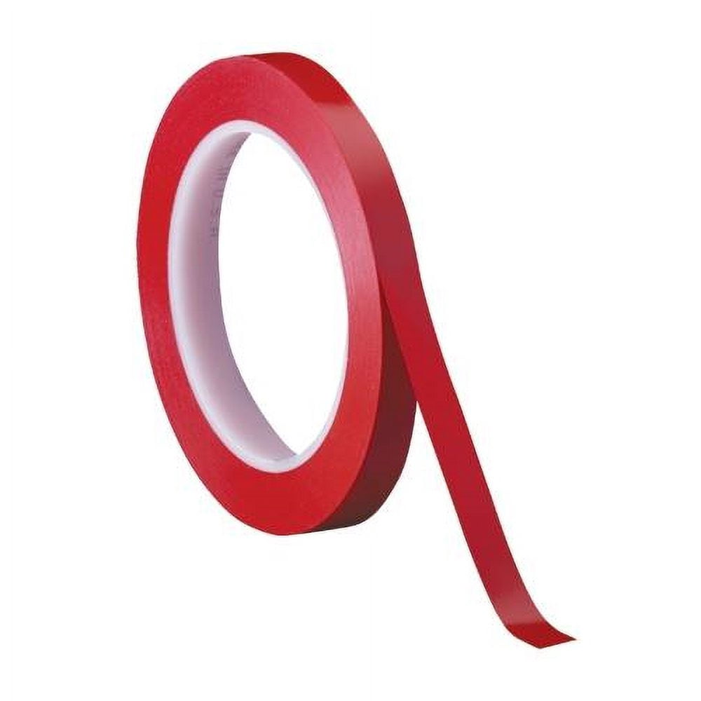 3M™ 471 Vinyl Tape, 3" Core, 0.25" x 36 Yd., Red, Case Of 3