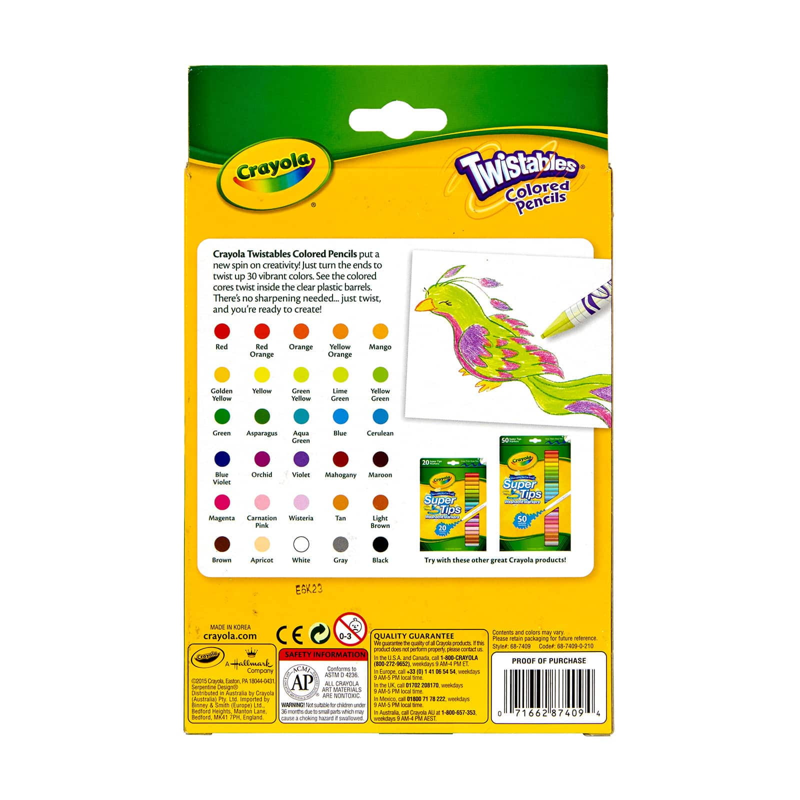 12 Packs: 30 ct. (360 total) Crayola Twistables Colored Pencils