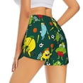 thumbnail image 3 of Goofa Sport Monster Printed Women 2 in 1 Running Shorts,Quick Dry Athletic Workout Shorts,High Waisted Athletic Shorts with Liner Pockets-Medium, 3 of 9