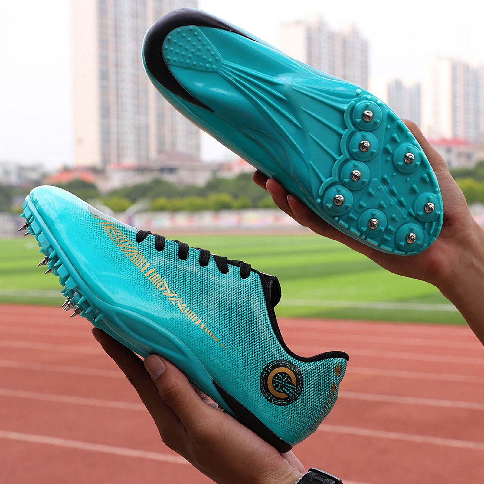 Men's Women's Track and Field Shoes Racing Jumping Sprint Sneakers Professional Running Spikes Athletic Shoes