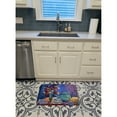 thumbnail image 3 of Blue Tea by Wendy Hoile Machine Washable Memory Foam Mat, 3 of 4