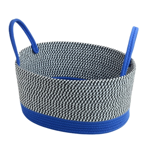 Paniers de Rangement pour Organiser, Panier de Rangement de Bureau Panier de Rangement Tissé Panier de Rangement en Fil de Coton, Paniers Tissés pour Rangement, Petit Panier de Rangement, Panier de Rangement Tissé