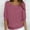 Pink, variant on Dgankt Fall Sweaters for Women Solid Color Round Neck Pullover Half Sleeve Loose Casual Sweater,Size S-5XL