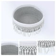 thumbnail image 2 of Unique Bargains 1 Pack Woven Storage Basket for Entryway Desk Gray 8.1*3.7in, 2 of 5