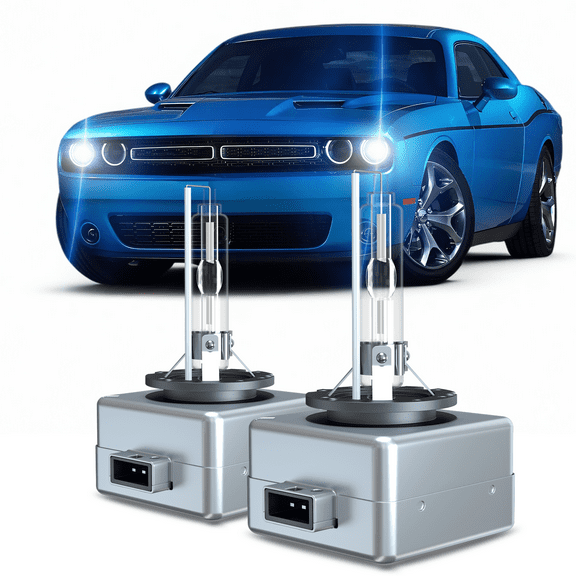 For 2015-2023 Dodge Challenger 2pc D3S HID Headlight Bulbs High Low Beam Bi-Xenon Lamp