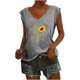 thumbnail image 1 of Camisas con estampado informal con estilo para mujer, camisetas holgadas de manga corta de talla grande, blusa con cuello en V OAVQHLG3B Store lin121212, 1 of 5