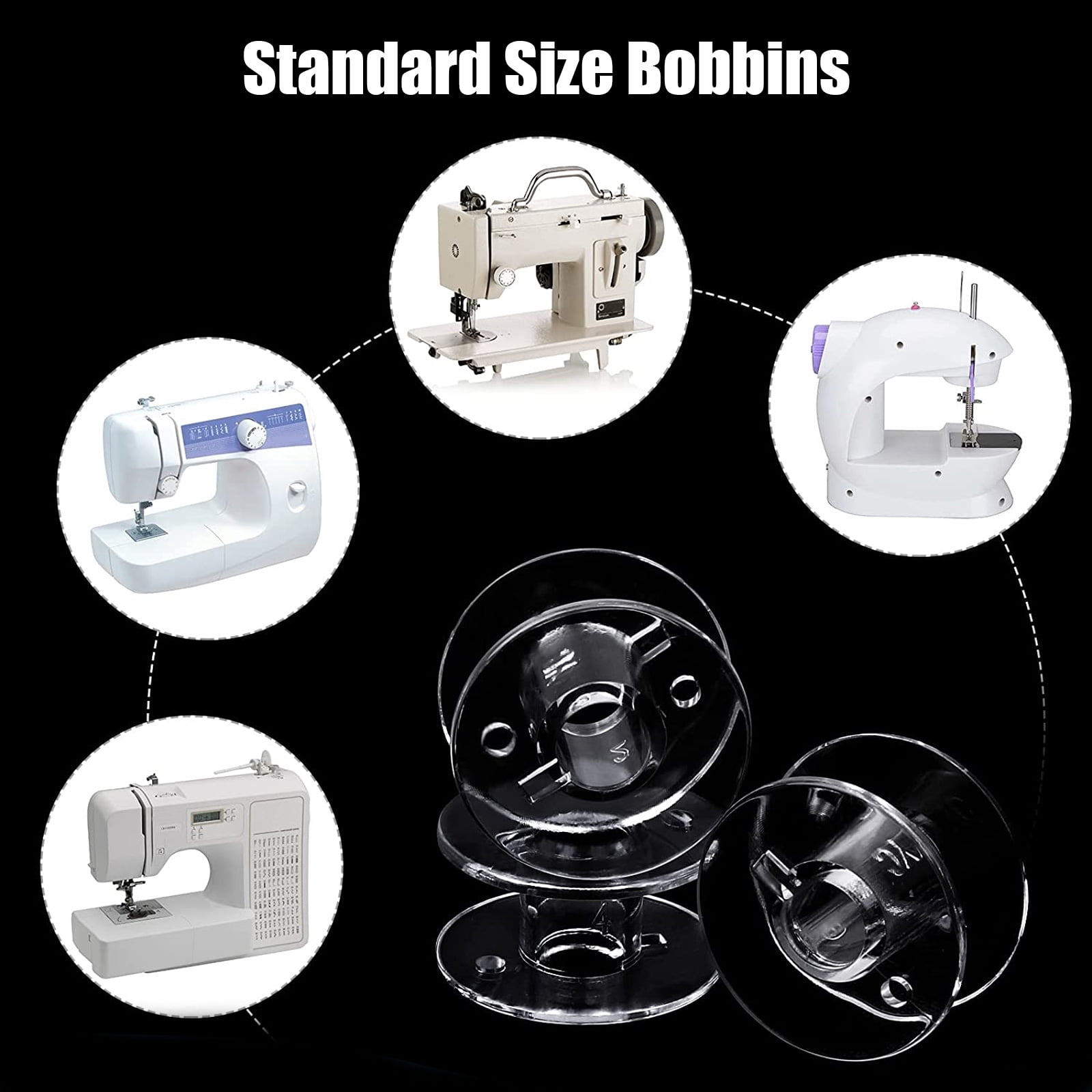 50 Bobine Vuote Per Macchina Da Cucire - Compatibili Con Brother, Singer, Janome E Altre, Con Scatola Portabobine - Foto 11