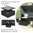 thumbnail image 3 of U Style Patio Rectangle Daybed with Retractable Canopy, Wicker Furniture Sectional Seating with Washable Cushions, PE Rattan Wicker Sectional Sofa for Backyard Porch Outdoor, Grey, 3 of 7