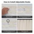 thumbnail image 6 of Half Price Drapes Extra Wide Off White Silk Blackout Curtains (1 Panel), 100WX 96L, 6 of 9