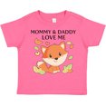 thumbnail image 3 of Inktastic Mommy and Daddy Love Me- Little Fox Boys or Girls Toddler T-Shirt, 3 of 5