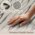 thumbnail image 5 of ODIKA 3'x5' Gray Cream Everglade Flow Design Washable Accent Rug Modern Abstract Lines with Dynamic Curves for Bedside, Nursery Room, Pet Friendly & Non-Shedding, 5 of 6