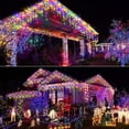 thumbnail image 3 of Luces LED para exteriores en forma de carámbano Homeleo, 14.5 pies 160 pulgadas, multicolor, 3 of 7
