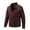 Wine, variant on IYTR Mens Plus Size Jacket Solid Color Long Sleeve Zipper Stand Collar Jacket Loose Plus Velvet Jacket Winter Coat with Pockets Black L