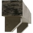 thumbnail image 4 of Ekena Millwork 8"H x 10"D x 60"W Knotty Pine Faux Wood Fireplace Mantel Kit with Ashford Corbels, Burnished Honey Dew, 4 of 12