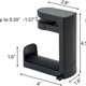 thumbnail image 2 of Rotating Headphone Stand - Gaming Headset Stand, Adjustable Clamp-on Headphone Holder, Headphone Hook Under Desk, 2 of 5