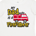 thumbnail image 4 of Inktastic My Dad is a Firefighter with Fire Truck Boys or Girls Toddler T-Shirt, 4 of 5