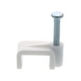 thumbnail image 2 of Secure Cable Ties 10mm White Flat Nail Cable Clip - 100 Pack, 2 of 9