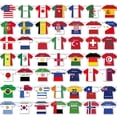 thumbnail image 1 of Guirnalda de banderines qiyeyeye de 50 piezas con forma de camiseta de fútbol 15 x 15 cm, 1 of 7