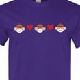 thumbnail image 4 of Inktastic Sock Monkey Heart Border T-Shirt, 4 of 5