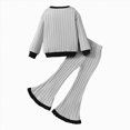 thumbnail image 4 of TOWED22 Toddler Girl Clothes Printed Sweatshirt Pants 2Pcs Fall Outfits for Little Girls Clothing Set,Grey,3-4 Y, 4 of 8
