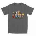 thumbnail image 1 of Camiseta de algodón puro con personajes de cómic de Peanuts para hombre y mujer, divertida, con Snoopy, Charlie Brown, Linus y Lucy, ropa, 1 of 5