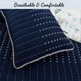 thumbnail image 3 of Cozy Line Summit Blues Snowy Alps Pike Reversible Quilt Bedding Set, 3 of 7