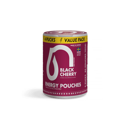 Nectr Energy Pouches 50MG, Black Cherry, 4 Count