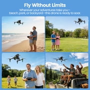 BEEPRINCESS 4.3 Screen RC Drone, 1080P Camera, Brushless Motor, 2 Batteries 30 Min Flight, 2.4G Quadcopter for Beginners