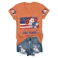 thumbnail image 5 of NMMUED 4th of July Shirt Women American Flag Shirt 250 Years of Liberty 1776-2026 Usa Flag Shirt 250th Birthday Tunic Tops Memorial Day Independence Day Apparel Orange M, 5 of 7