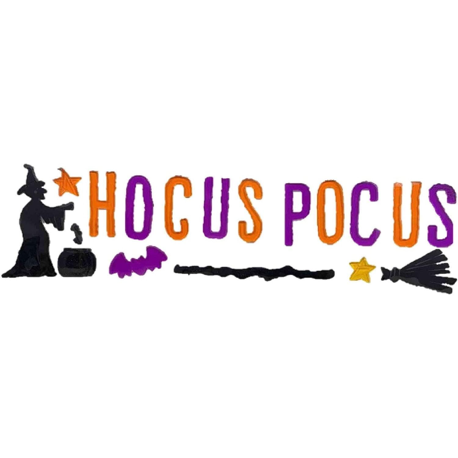 Reusable Gel Window Clings, Hocus Pocus and a Witch's Brew (19 Clings