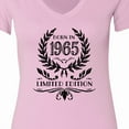 thumbnail image 4 of Inktastic Born in 1965 Limited Edition Women's V-Neck T-Shirt, 4 of 5
