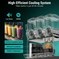 thumbnail image 2 of Joreek Commercial Slushy Machine 3 x 15L Slushy Maker Machine 210 Cups Stainless Steel Frozen Drink Machine & Margarita Machine with LED Light Perfect for Restaurants Bars Cafes Party, 2 of 7