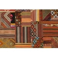 thumbnail image 1 of Ahgly Company Machine Washable Indoor Rectangle Contemporary Saffron Red Area Rugs, 7' x 10', 1 of 7